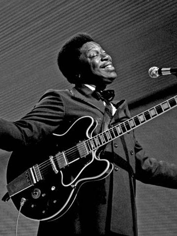 B.B. King en concert à l'Audimax de l'Université de Hambourg, 1971 
Crédits&nbsp;: Heinrich Klaffs, CC BY-SA 2.0