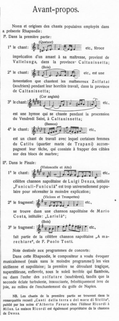 Casella, Italia, avant-proposà lapartition d’orchestre, UE 3234.