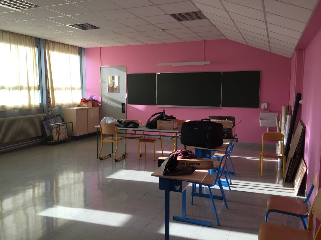 Mon atelier en début d’année…