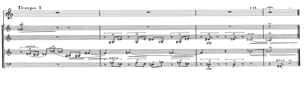 Hanns Eisler, « Venus Palmström », mes. 13 à 16.