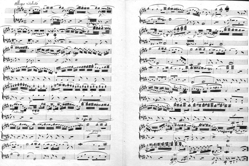 Déchiffrage pour violon de 1832 - Archives nationales (France), cote AJ37/203/3