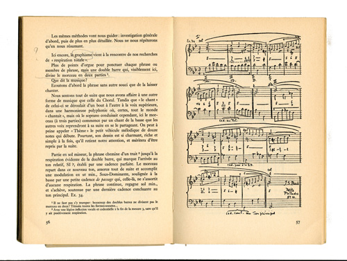 Amy Dommel-Diény, De l’analyse harmonique à l’interprétation. Avant-propos de Marc Pincherle, Neuchâtel, Delachaux & Nestlé S. A., 1958, pp. 66-67 (collection particulière).