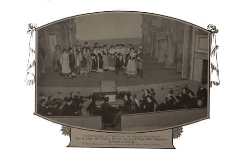 Roland Lefèvre, « L’Opéra-Comique dans les théâtres de quartier », Musica, décembre 1904, p. 428 (« Le dernier acte de Mireille au Théâtre des Gobelins ») (Bibliothèque du Conservatoire de Musique de Genève).