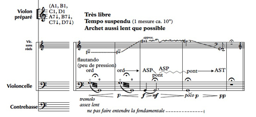 Visuel 6&nbsp;: Mouvement I, mesures 1-5, 1’30 (selon le minutage de la captation vidéo ci-dessus), violoncelle.