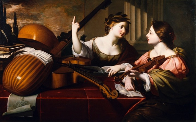 RÉGNIER Nicolas, Divine Inspiration of Music, ca. 1640
