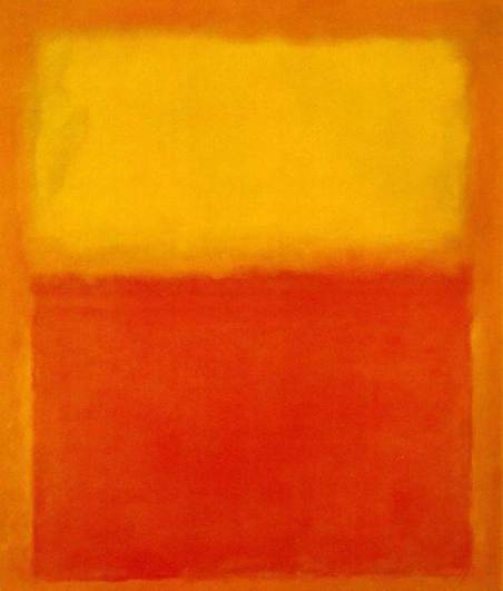 Figure 25: Mark Rothko, Orange and Yellow (1956), huile sur toile, (231.1 x 180.3 cm), Albright-Knox Art, Buffalo (États-Unis).