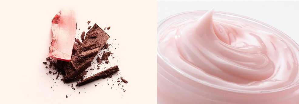Figure 12&nbsp;: Exemples de différents types de textures en cosmétique.