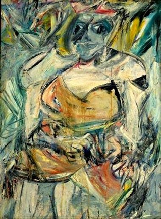 Figure 23: William De Kooning, 1952, Woman II, huile et fusain sur toile, (149.9 x 109.3 cm).