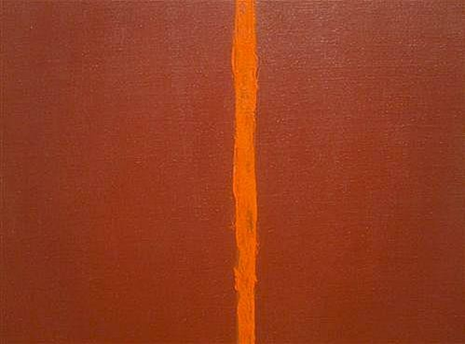 Figure 24: Barnett Newman, Onement III (1949), huile sur toile, (182.5 x 84.9 cm), Musée d'Art Moderne à New-York.