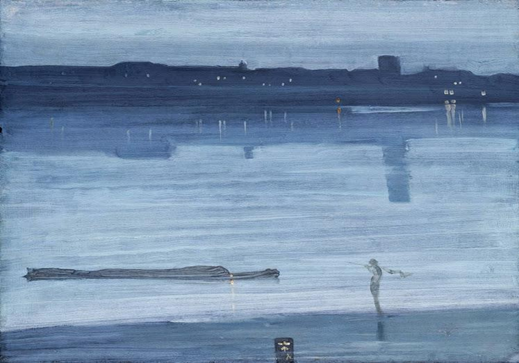Figure 35: James Abbott McNeil Whistler, Nocturne: Blue and Silver – Chelsea (1871), Huile sur toile, 50 x 60.8 cm, Tate Britain, London.