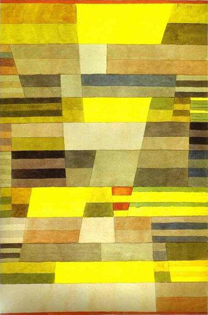Figure 36: Monument en pays fertile, Paul Klee, 1929, Aquarelle, Centre Paul-Klee (Zentrum Paul-Klee) de Berne, Suisse.