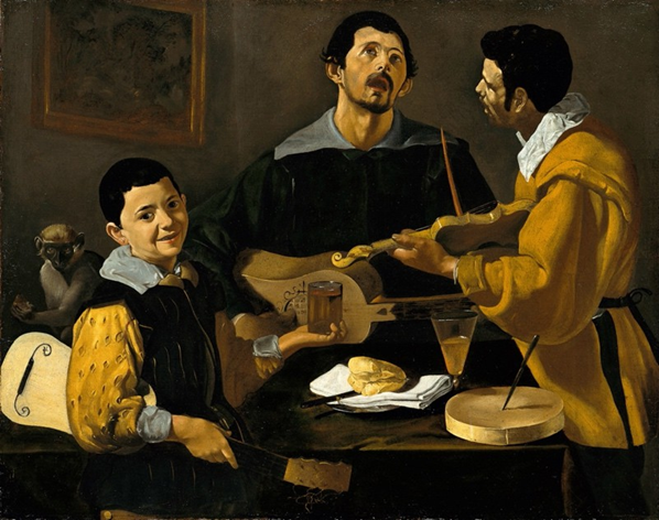 VÉLASQUEZ Diego, Trois Musiciens, ca. 1617-1618