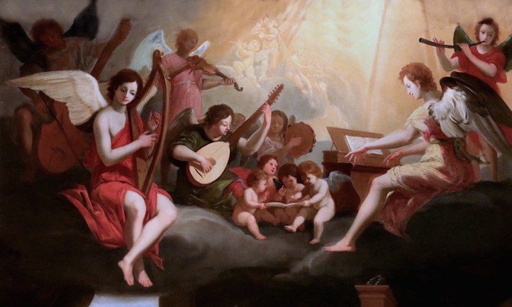 STELLA Jacques, Sainte Cécile, 1626 (détail)