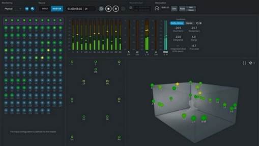 Figure 11&nbsp;: Interface du Dolby Atmos Renderer(Source&nbsp;: Dolby)