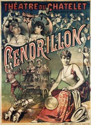 Figure 8 – Affiche pour Théâtre du Châtelet... Cendrillon, féerie de Clairville, Albert Monnier, Ernest Blum. (1889)